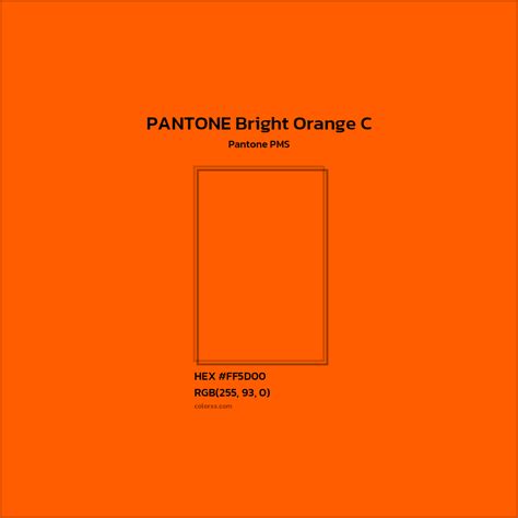 About PANTONE Bright Orange C Color - Color codes, similar colors and ...