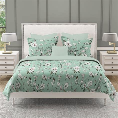 Buy SWAYAM Ananda Cotton Floral Print 210TC 3Pcs King Fitted Bedsheet ...