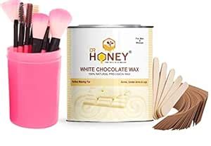 DR HONEY hair removal white chocolate wax 600 gram and Makeup Brushes ...