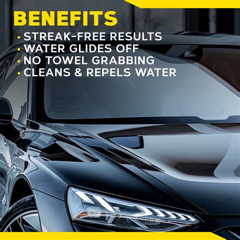 Meguiar's Ultimate Glass Cleaner & Water Repellent - Premium Glass and ...