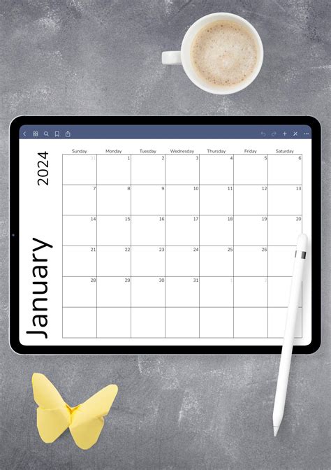 Monthly Calendar Layout