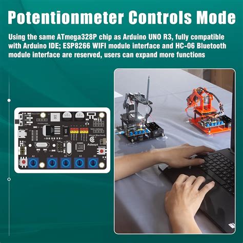 Adeept 5DOF Robotic Arm Kit Compatible with Arduino India | Ubuy