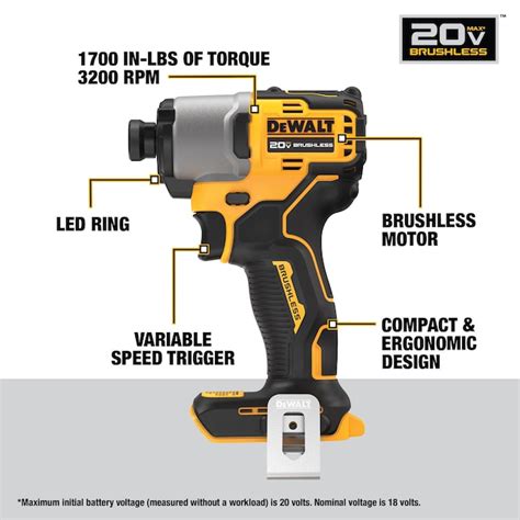 DEWALT 20-volt max 2 -Tool Brushless Power Tool Combo Kit with Soft ...