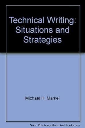 Buy Technical Writing: Situations and Strategies Book Online at Low ...