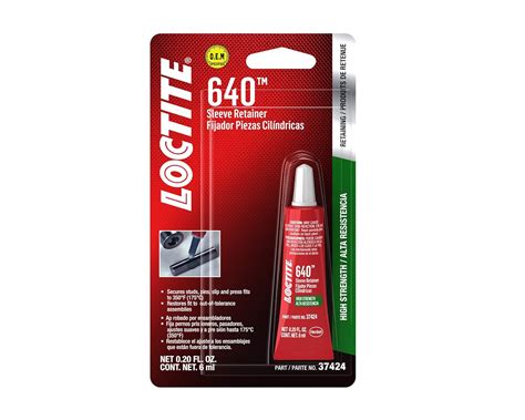 Loctite 37424 640 High Strength Sleeve Retainer Tube, 6-Milliliter ...