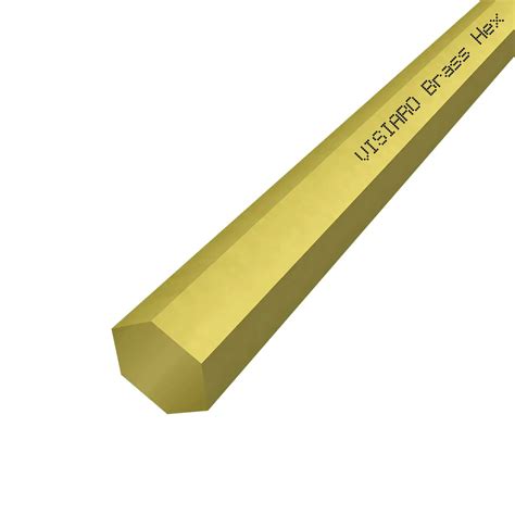 Visiaro Hard Brass Hex Bar, 1ft, Outer Dia 27 mm, Pack of 2 : Amazon.in ...