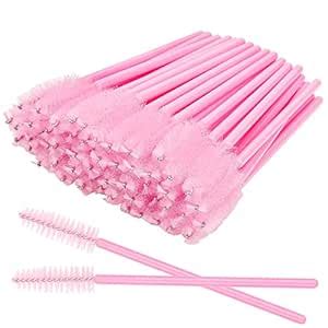 25 Pcs Eyelash Brushes Mascara Wands Black Eye Lash Brush Spoolies for ...