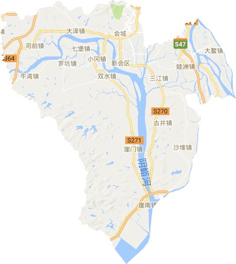 广东江门市新会区地图,广东江门新会区地图 - 伤感说说吧