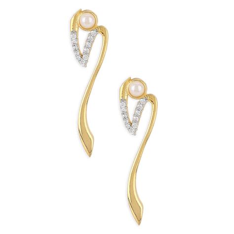 VOYLLA Gold Brass Earrings