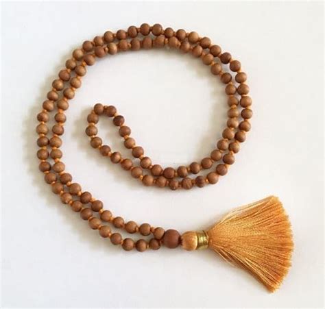 Blustone 108 Beads Pure Sandalwood Mala Original Certified with Thread ...