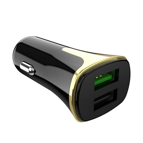 Auto punjac HOCO Z31 QC3.0 2xUSB sa micro USB kablom crni - Mob-Shop