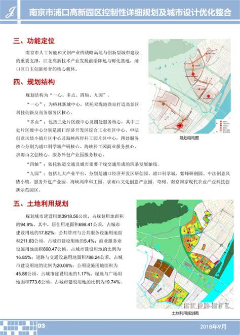 南京市浦口高新园区控制性详细规划及城市设计优化整合公众意见征询