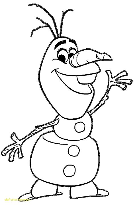 Olaf Printable Coloring Pages