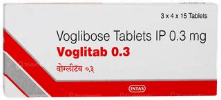 Voglitab 0.3 Tablet 15: Uses, Side Effects, Price & Substitutes