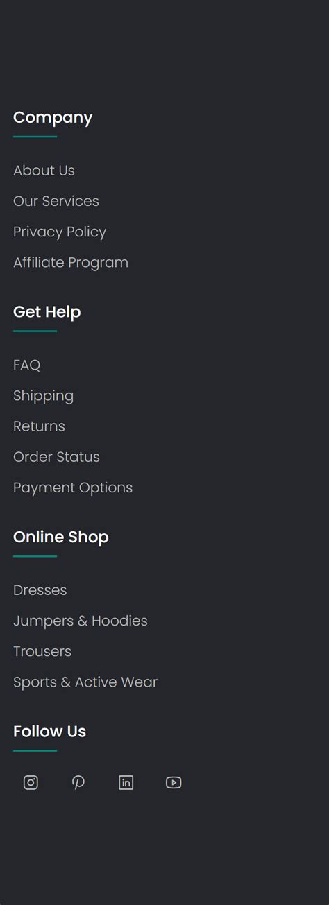 Image result for Footer Style HTML
