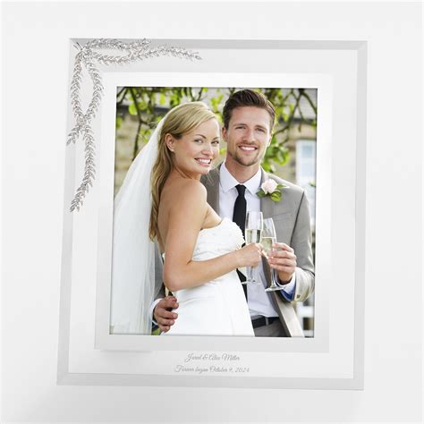 Engraved Wedding Athena 8x10 Picture Frame, Personalized Wedding ...