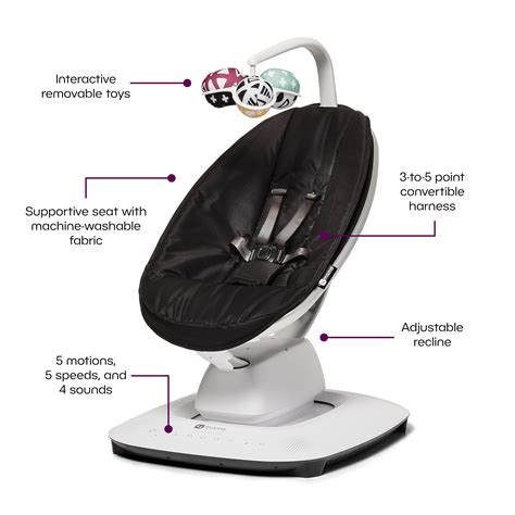 4moms MamaRoo Multi-Motion Baby Swing, Bluetooth Enabled with 5 Unique ...