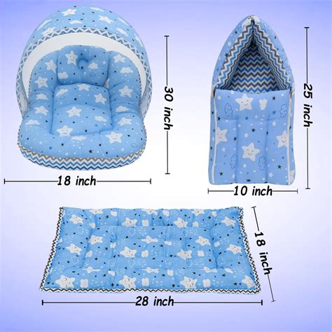Fareto New Born Baby Premium Quality Mattress with Net | Sleeping Bag ...