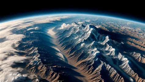 Himalayan Mountain Range From Space