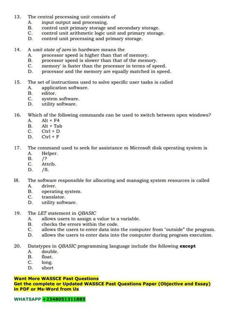 Image result for Computer Past Questions