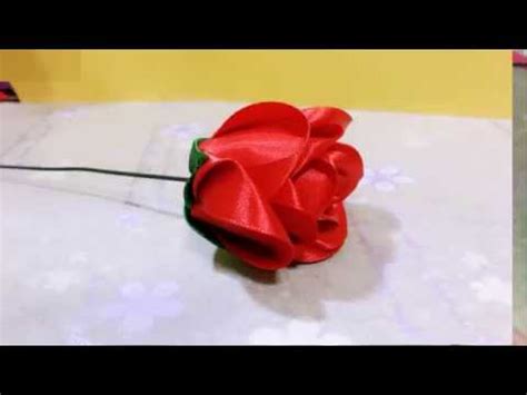 如何制作丝带玫瑰花 | 予人玫瑰丨DIY丝带花朵 - YouTube