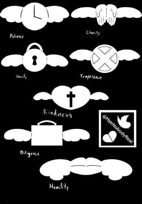 Seven Heavenly Virtues Symbols