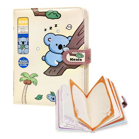 FunBlast Kawaii 3D PU Leather Diary, Notebook Color Pages Diaries with ...
