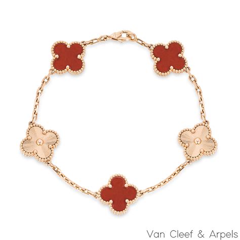 Van Cleef Bracelet Red at Victoria Jenkins blog