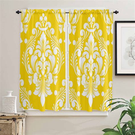Modern Yellow Kitchen Curtains