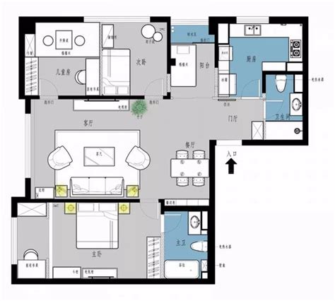 住宅设计手绘图 抽测 平面图 立面图|空间|室内设计|星云涡轮 - 原创作品 - 站酷 (ZCOOL)