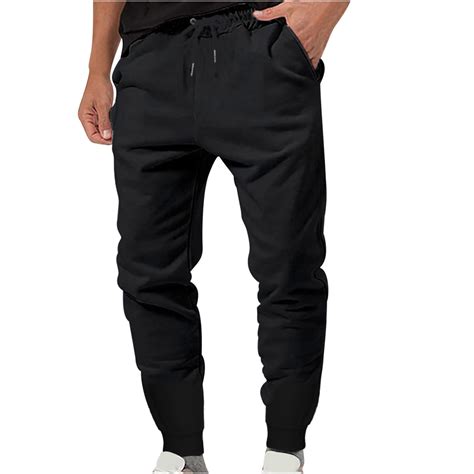 Aimik Hanes Men's Sweatpants with Pockets Fleece Tapered Joggers ...