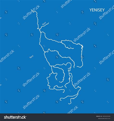 Yenisey river map
