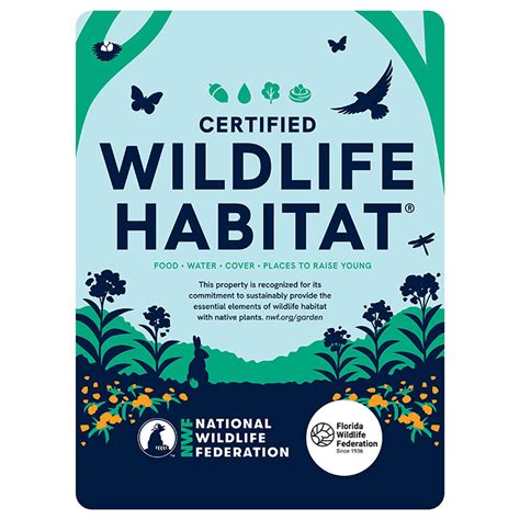 Florida Wildlife Federation Certified Wildlife Habitat Sign