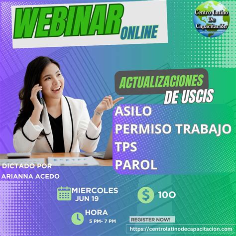 Webinar Actualizaciones de USCIS - Centro Latino de Capacitacion