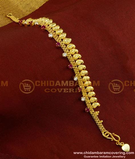 Buy Unique Collection CZ Stone Mango Design Bracelet Designs for Women