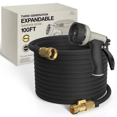 Lefree Expandable Garden Hose 100ft Lightweight Flexible Retractable ...