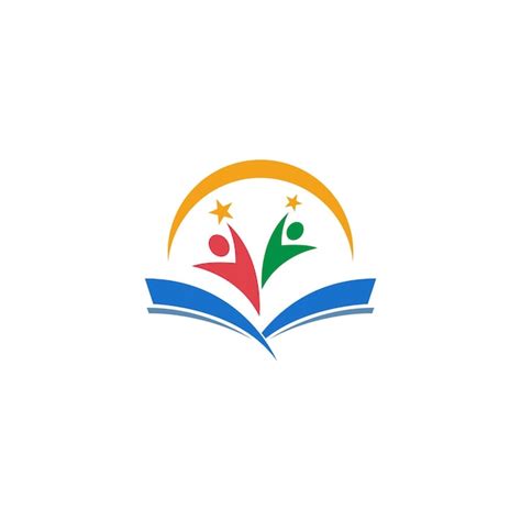 Bildung Logo Icon Design Vorlagenvektor | Premium Vektor