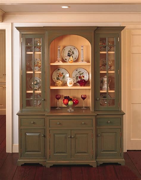 dining room with hutch