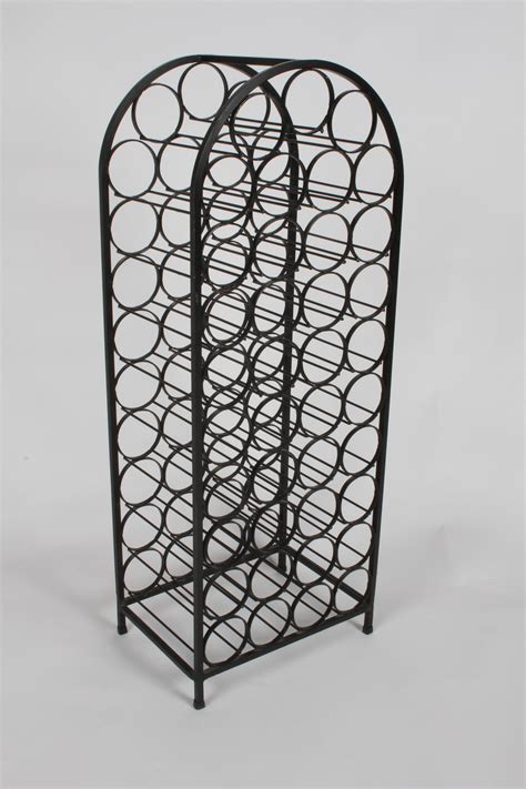 Arthur Umanoff 39 Bottle Wrought Iron Wine Rack For Sale at 1stDibs ...