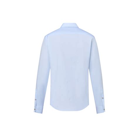 LV Blason Printed Cotton Long-Sleeved Oxford Shirt - Ready-to-Wear ...
