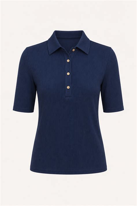 Buy Navy Blue Ribbed Shirt Online | FableStreet