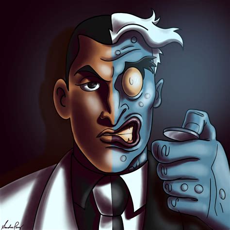 Two Face Drawing Batman