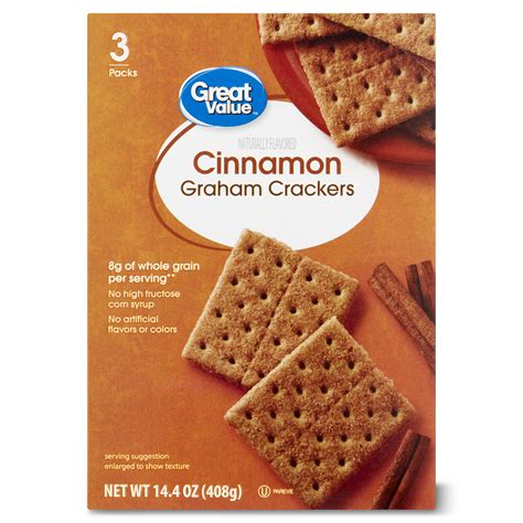 Fish Free? Great Value Cinnamon Graham Crackers, 14.4 oz, 3 Count ...