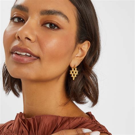 14K Gold-Plated Cubic Zirconia Drop Earrings