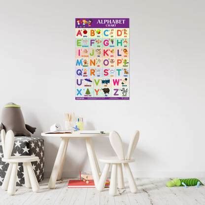 Alphabet Chart for Kids learning (11.5 x 17.5 inches) charts for 2 year ...
