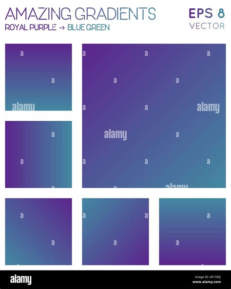 Colorful gradients in royal purple and blue-green color tones. Actual ...