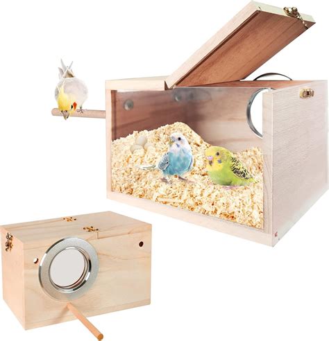 NEOGULY Parakeet Nesting Box, Transparent Bird Box Bird India | Ubuy