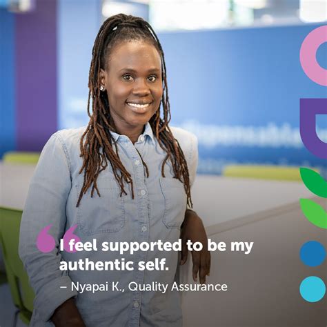 Feeling comfortable and encouraged to be yourself at work makes a huge ...