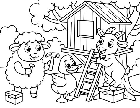 Free Printable Farm Animal Coloring Pages