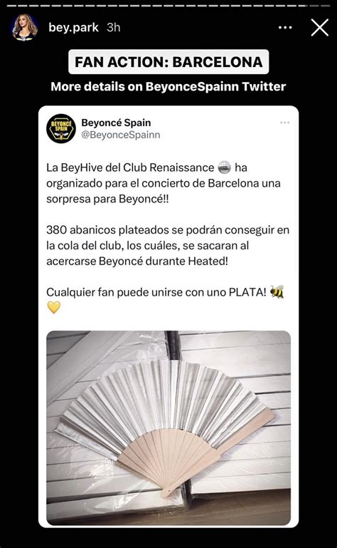 Fan action for Spanish Hive in Barcelona : r/beyonce